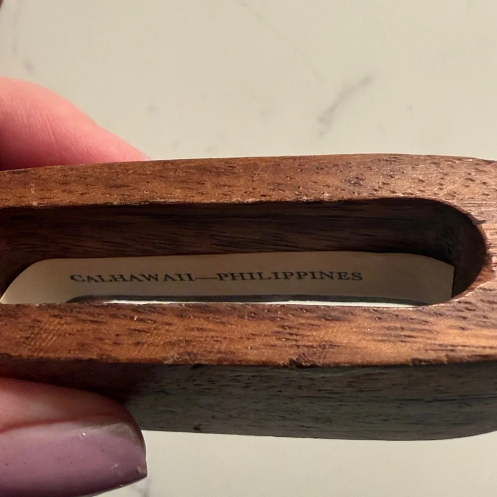 Vintage Wooden Napkin Rings Set of 6